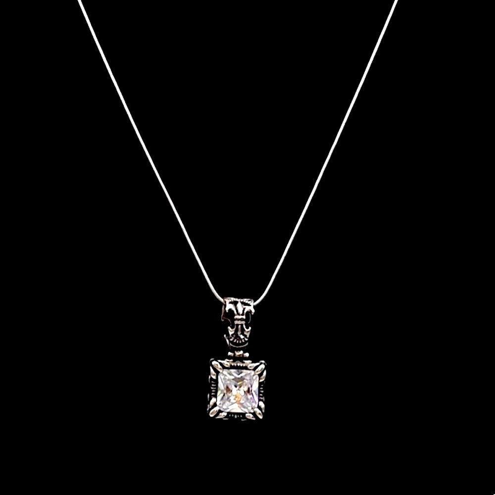 SILPADA Uptown Cubic Zirconia Necklace - Picture 9 of 14